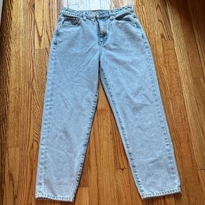90s Grandmom Core Women's Light Blue Mom High Rise Jean Relaxed Fit size 5/27